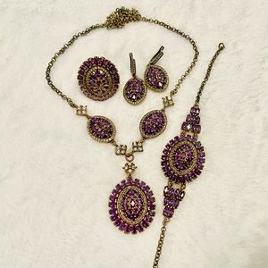 Turkish jewelry 925 silver set
